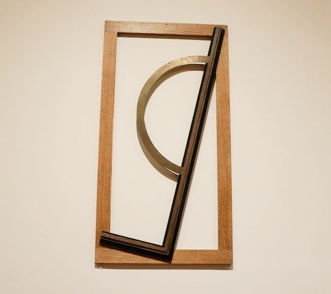 Wood, brass, varnish, paint.