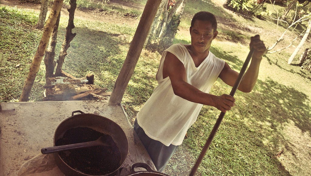 I’m not sure what this gentleman was making, because he didn’t speak English and I don’t speak the mountain people language. It was coffee- or chocolate-based. Their mountains are covered with coffee and chocolate. It’s basically paradise.