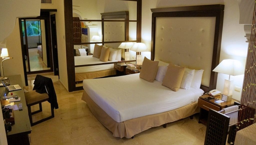 I was given a premium room because I decided to pay extra at check-in. My room is located in the private section of the hotel, one that boasts its own private beach. Money well spent. It’s rather large, with a huge bed and a jacuzzi.