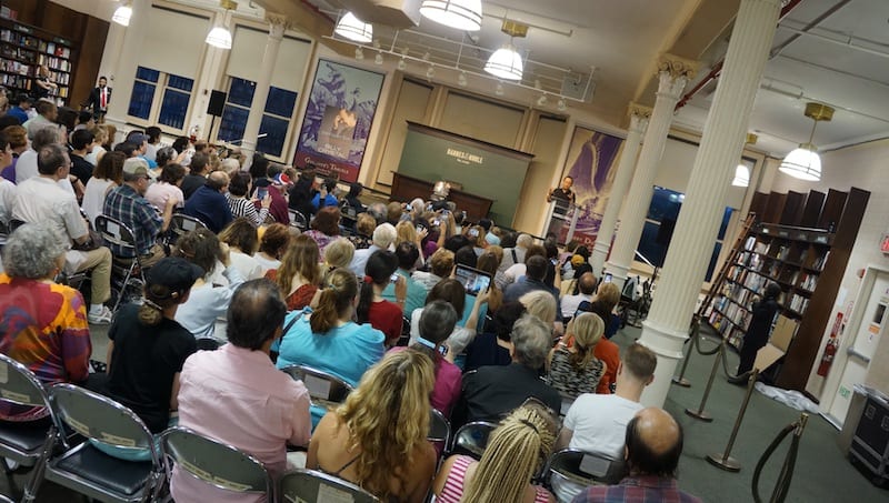 Billy kicked things off with a short speech and then he started taking questions.