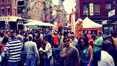 Feast of San Gennaro in Little Italy. Where time stands still.