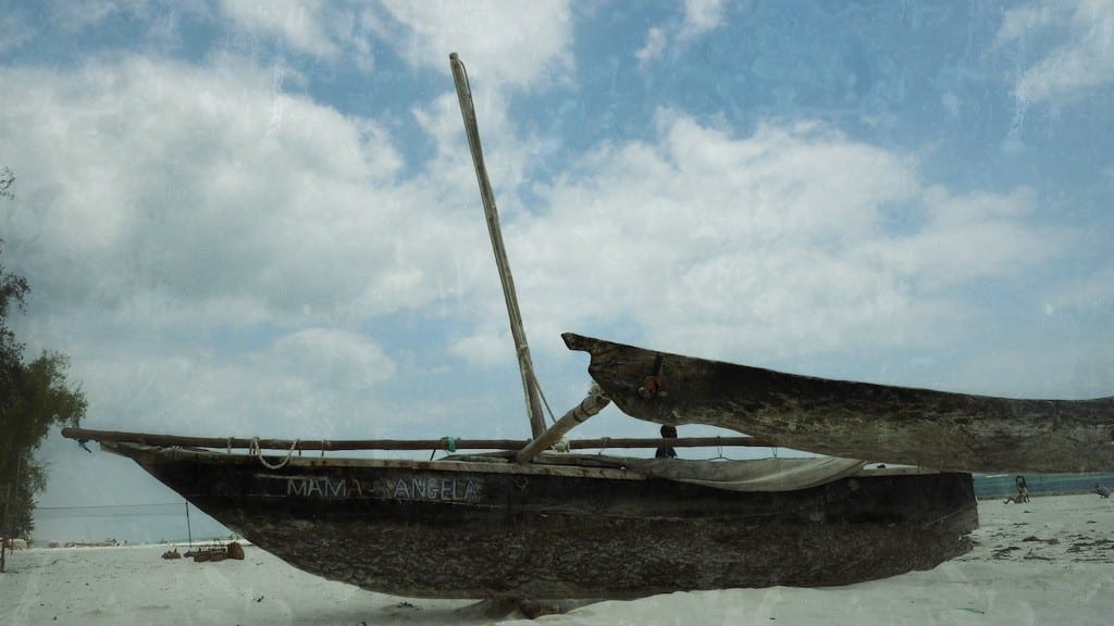 Wooden boats on beach
