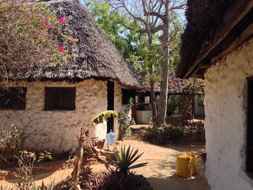 Stone and thatch village house