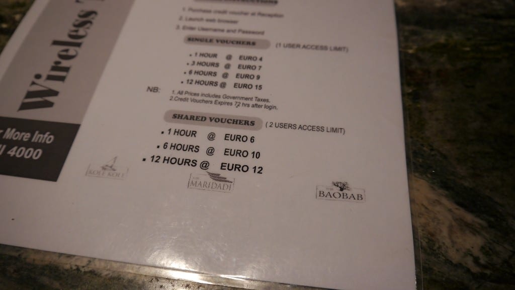 Restaurant menu close up