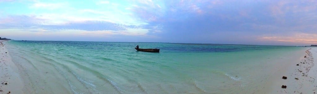 Tropical lagoon panorama